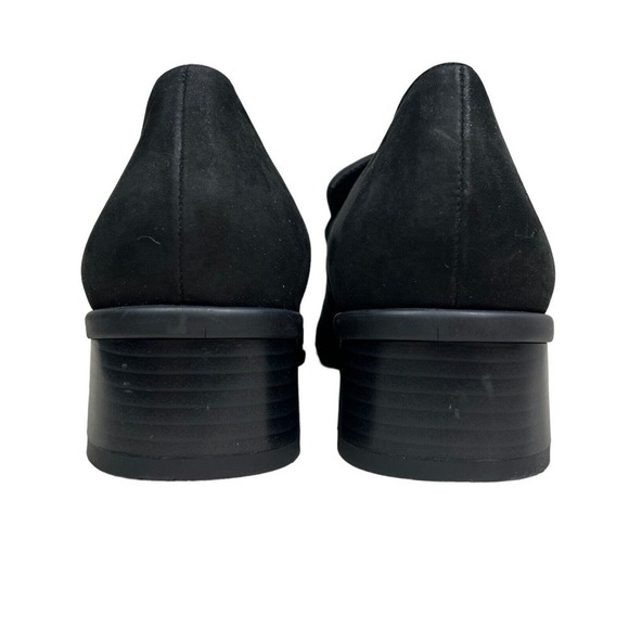 Theresia Celeste Ida Loafer Black Nubuck Leather Block Heel Women Size UK6.5 - Picture 2 of 8